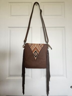 Myra - Western Leather Fringe Crossbody Purse
